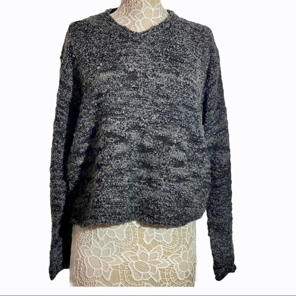 Columbia Women’s Gray Curly Wool blend Sweater L - Picture 1 of 11